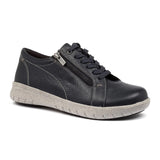 Ziera Solar XF Sneaker (Women) - Ink Leather Athletic - Casual - Lace Up - The Heel Shoe Fitters