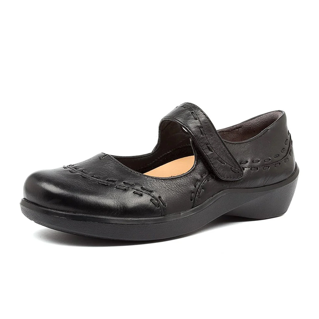 Ziera Gummibear Mary Jane (Women) - Black Leather Dress-Casual - Mary Janes - The Heel Shoe Fitters