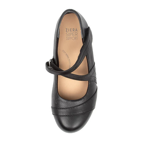 Ziera XRay Mary Jane (Women) - Black Leather Dress-Casual - Mary Janes - The Heel Shoe Fitters