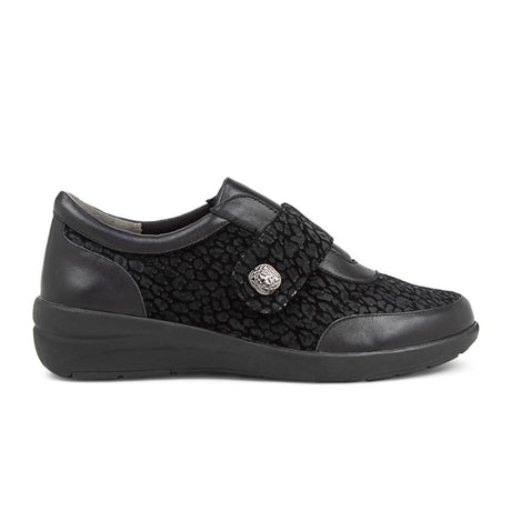 Ziera Nicky Slip On (Women) - Black Leopard Multi Leather Dress-Casual - Slip Ons - The Heel Shoe Fitters