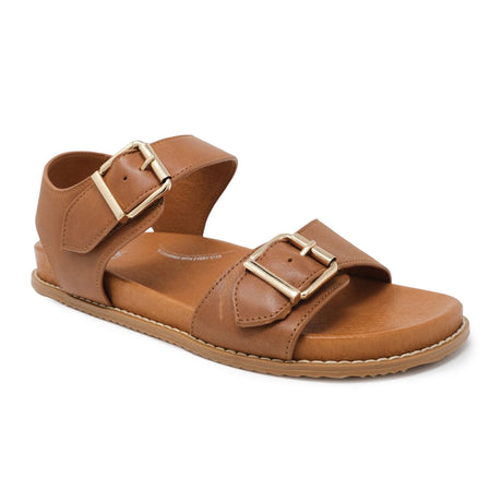 Ziera Hastice Backstrap Sandal (Women) - Tan Sandals - Backstrap - The Heel Shoe Fitters