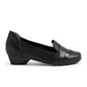 Ziera Ceylyn Wide Loafer (Women) - Black Leather Dress-Casual - Loafers - The Heel Shoe Fitters