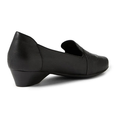 Ziera Ceylyn Wide Loafer (Women) - Black Leather Dress-Casual - Loafer - The Heel Shoe Fitters