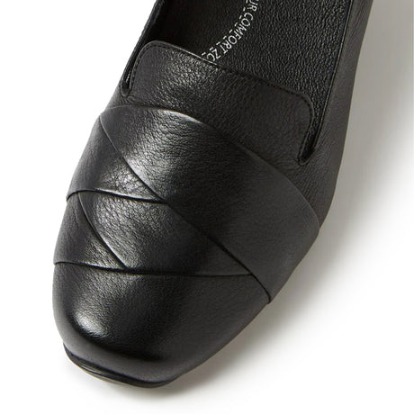 Ziera Ceylyn Wide Loafer (Women) - Black Leather Dress-Casual - Loafer - The Heel Shoe Fitters