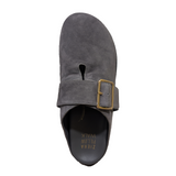 Ziera Moris Clog (Women) - Dark Taupe Suede Dress-Casual - Clogs & Mules - The Heel Shoe Fitters