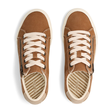 Taos Z Soul Sneaker (Women) - Golden Tan/Tan Distressed Athletic - Casual - Lace Up - The Heel Shoe Fitters