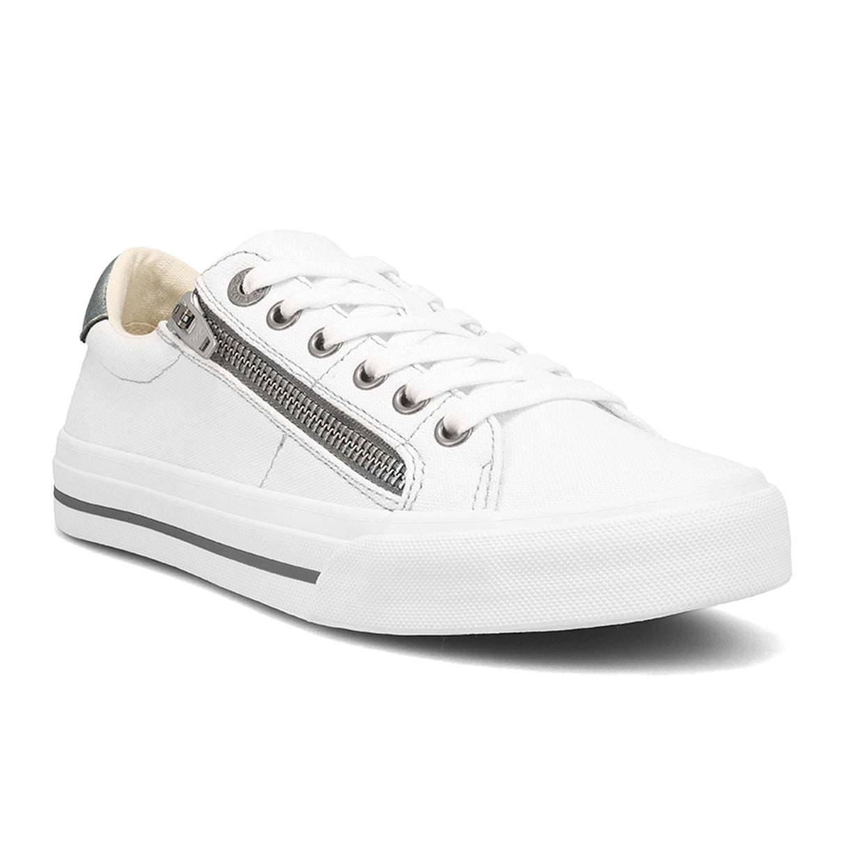 Taos Z Soul Sneaker (Women) - White/Pewter Dress-Casual - Sneakers - The Heel Shoe Fitters