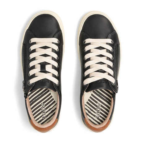Taos Z Soul Lux Sneaker (Women) - Black/Tan Athletic - Casual - Lace Up - The Heel Shoe Fitters