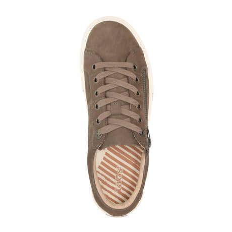 Taos Z Soul Lux Sneaker (Women) - Dark Taupe Nubuck Dress-Casual - Sneakers - The Heel Shoe Fitters