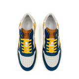 Kamo-Gutsu CAMPO 048 Sneaker (Men) - Blue/Ivory Print Athletic - Casual - Lace Up - The Heel Shoe Fitters