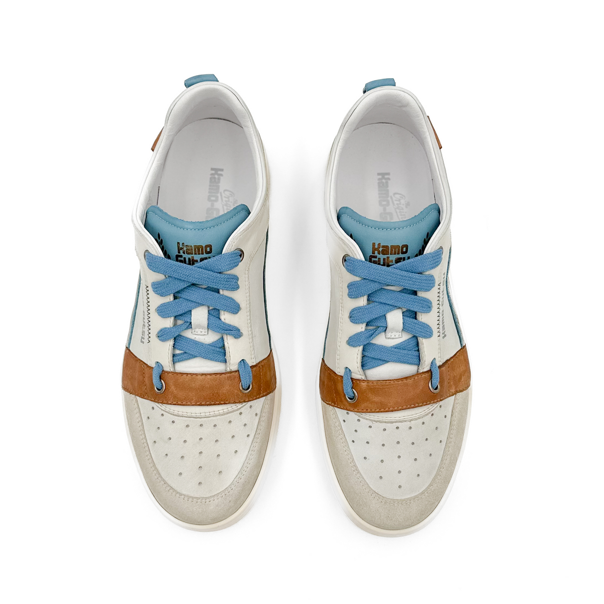 Kamo-Gutsu CAMPO 058 Sneaker (Men) - Lavato/Bianco Athletic - Casual - Lace Up - The Heel Shoe Fitters