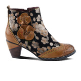 L'Artiste Glynn Heeled Ankle Boot (Women) - Tan Multi Boots - Casual - Ankle - The Heel Shoe Fitters