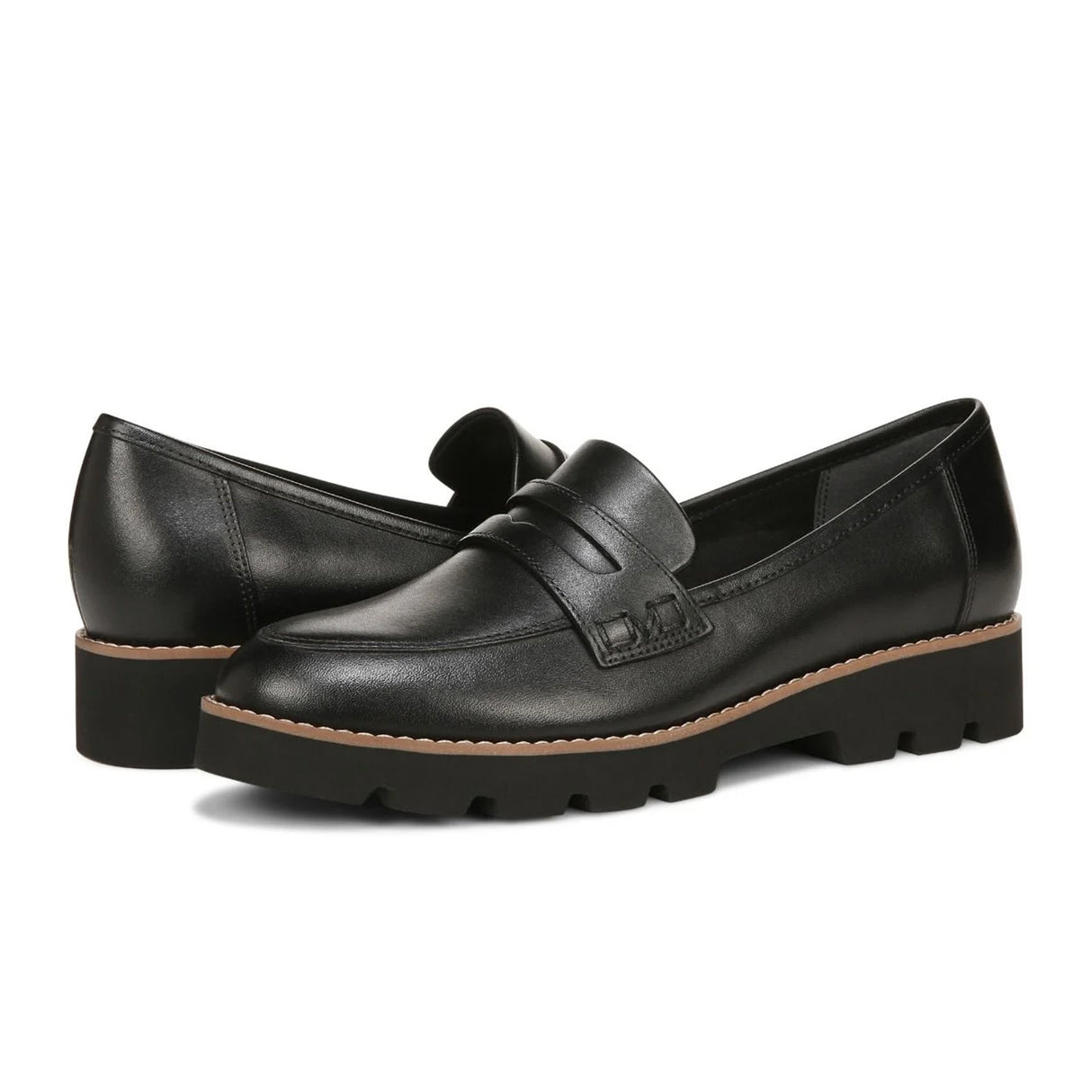 Vionic Cheryl II Loafer (Women) - Black Nappa Leather Dress-Casual - Loafers - The Heel Shoe Fitters