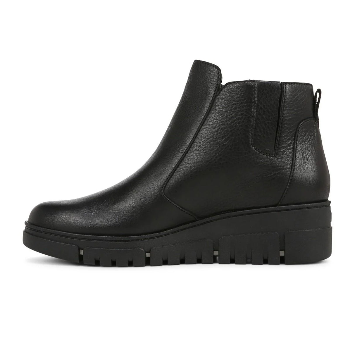 Vionic Uptown Sur Wedge Boot (Women) - Black Boots - Casual - Mid - The Heel Shoe Fitters