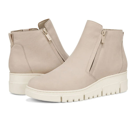 Vionic Uptown Sur Wedge Boot (Women) - Oatmeal Boots - Casual - Mid - The Heel Shoe Fitters