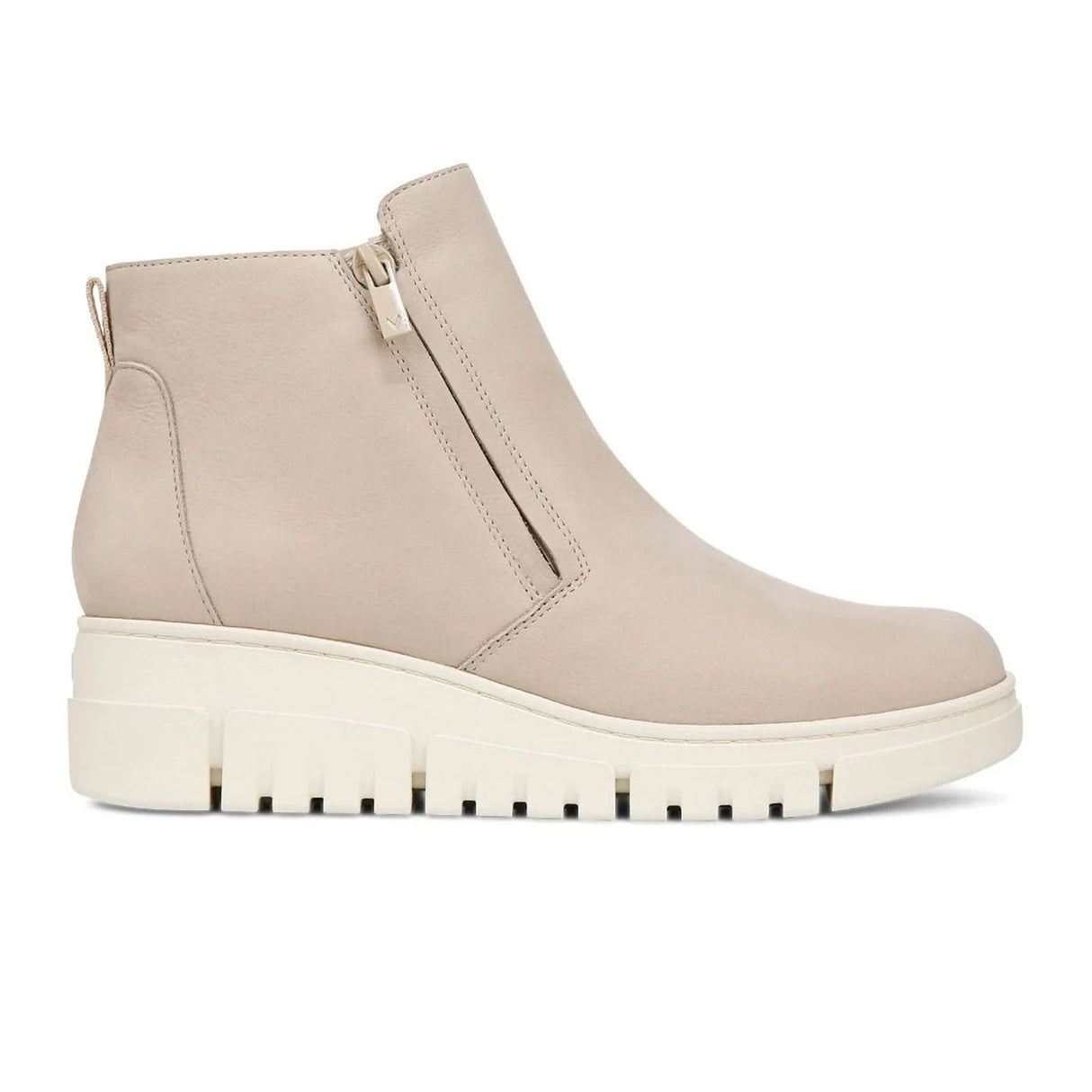 Vionic Uptown Sur Wedge Boot (Women) - Oatmeal Boots - Casual - Mid - The Heel Shoe Fitters