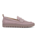 Vionic Uptown Loafer (Women) - Magnolia Dusk Grey Waxed Suede Dress-Casual - Loafers - The Heel Shoe Fitters
