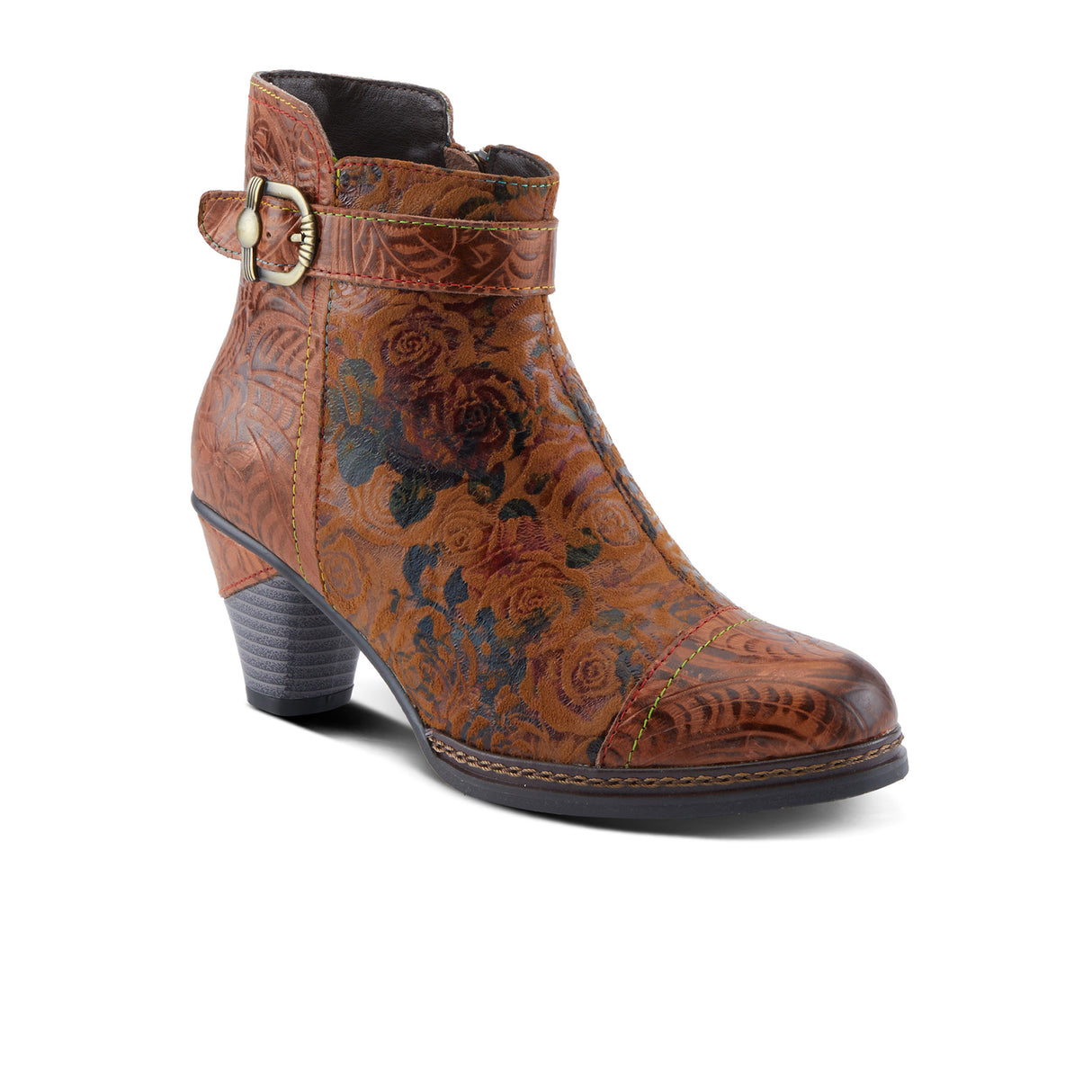 L'Artiste Antilles Heeled Ankle Boot (Women) - Camel Boots - Casual - Mid - The Heel Shoe Fitters