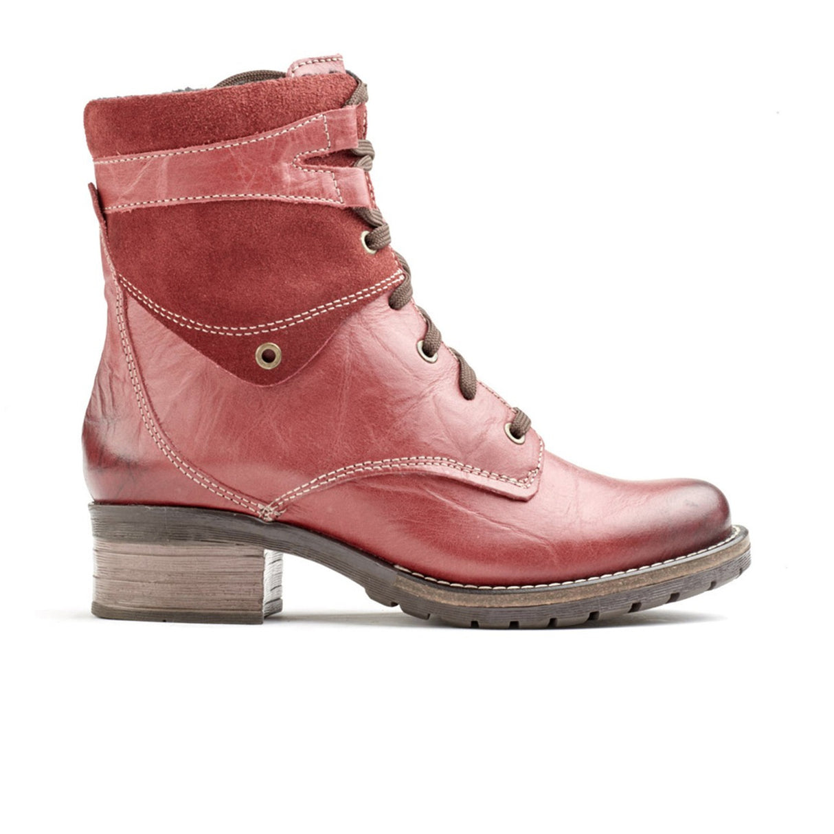 Dromedaris Kara Suede Mid Boot (Women) - Red Boots - Fashion - Mid Boot - The Heel Shoe Fitters