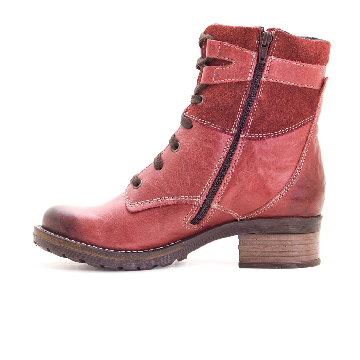 Dromedaris Kara Suede Mid Boot (Women) - Red Boots - Fashion - Mid Boot - The Heel Shoe Fitters