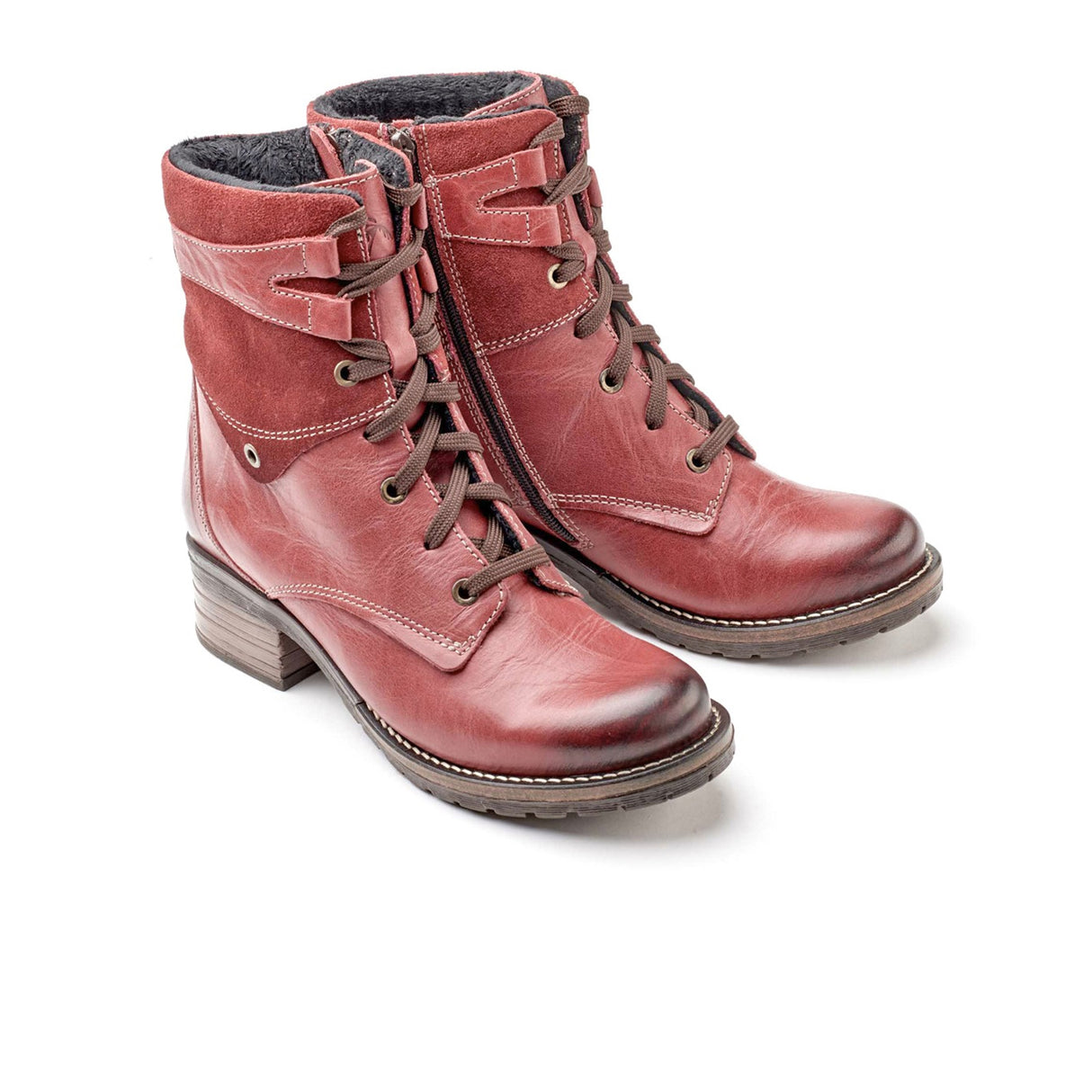 Dromedaris Kara Suede Mid Boot (Women) - Red Boots - Fashion - Mid Boot - The Heel Shoe Fitters