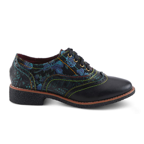 L'Artiste Muggiasti-Dot Oxford (Women) - Black Multi Dress-Casual - Oxford - The Heel Shoe Fitters