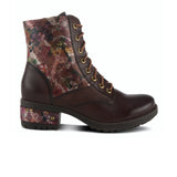 L'Artiste Marty-Met Combat Boot (Women) - Brown Multi Boots - Casual - Mid - The Heel Shoe Fitters