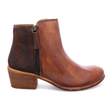 ROAN Liz Heeled Ankle Boot (Women) - Tan Crust Suede Boots - Casual - Low - The Heel Shoe Fitters