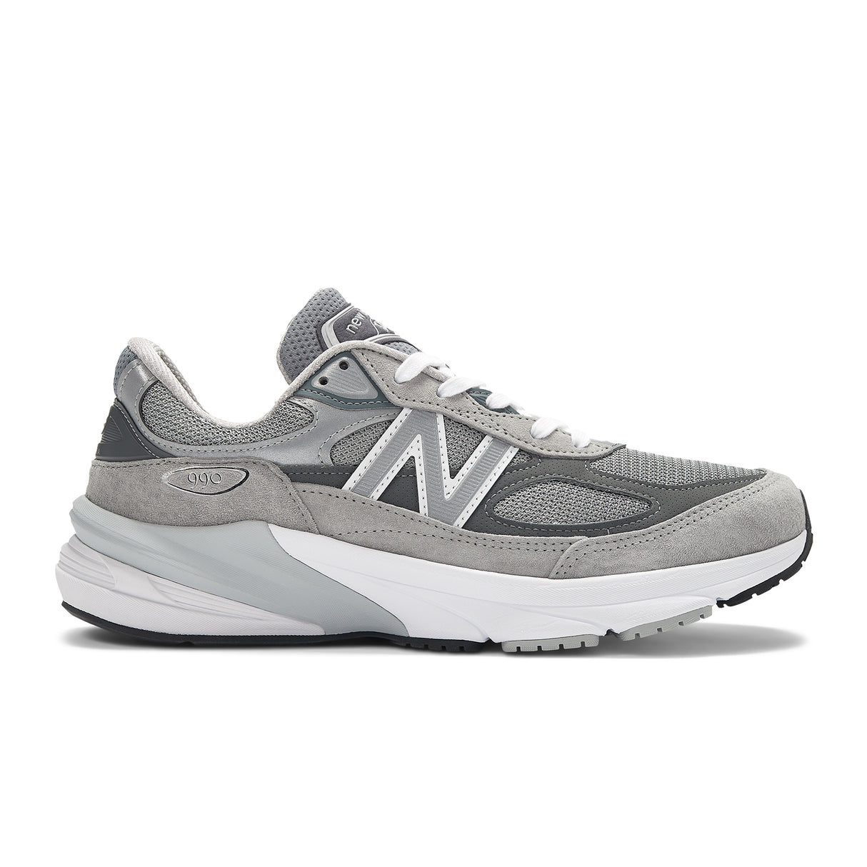 New Balance Made in USA 990 v6 Running Shoe (Men) - Grey/Grey Athletic - Running - Stability - The Heel Shoe Fitters