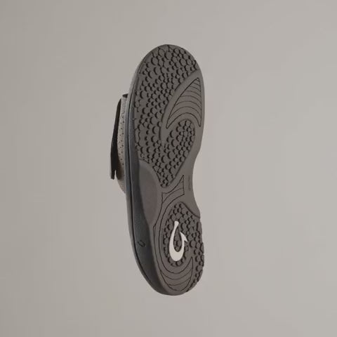 OluKai Nalu Slide Sandal (Men) - Dark Java/Dark Java Sandal - Slide - The Heel Shoe Fitters