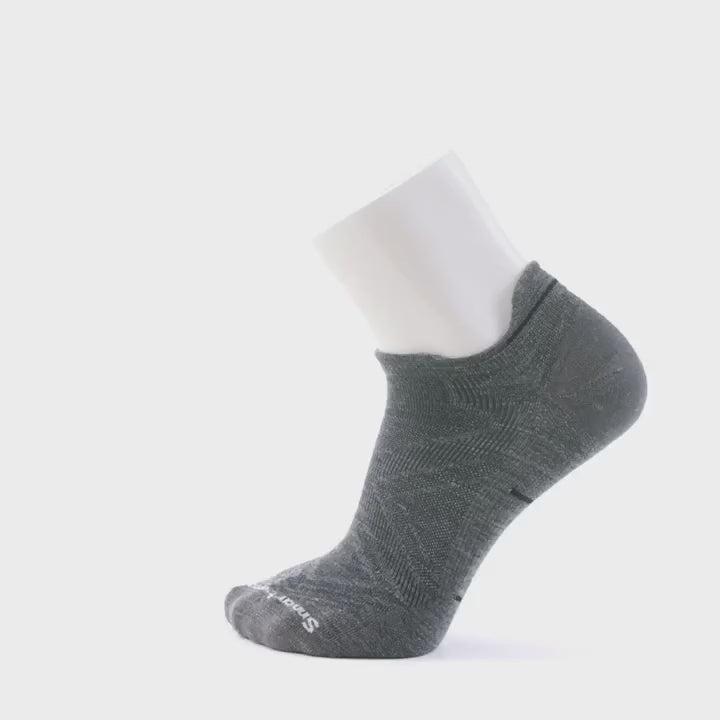 Smartwool Run Zero Cushion Low Ankle (Men) - Medium Gray