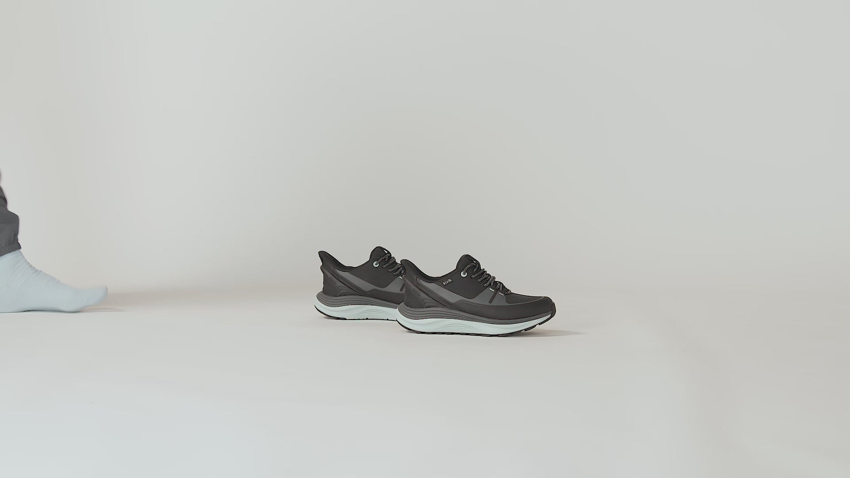 Kizik London All-Terrain Sneaker (Women) - Black/Surf Spray Athletic - Casual - Lace Up - The Heel Shoe Fitters