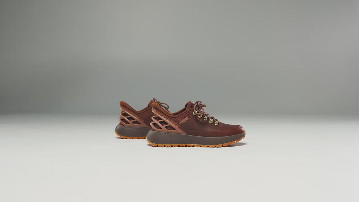 Kizik Wasatch Leather Low (Men) - Soft Silt/Demitasse