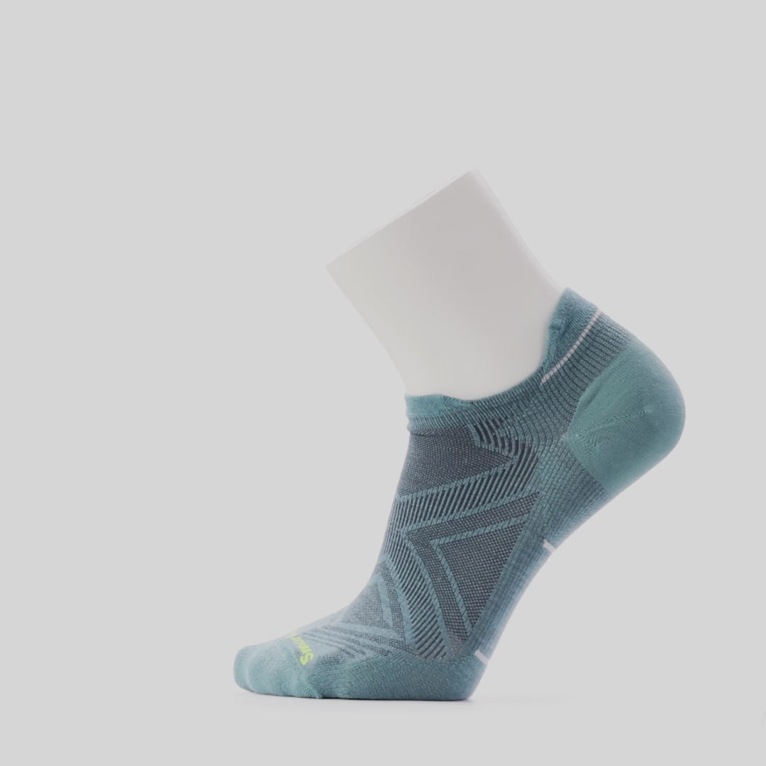 Smartwool Run Zero Cushion Low Ankle (Men) - Dusty Teal