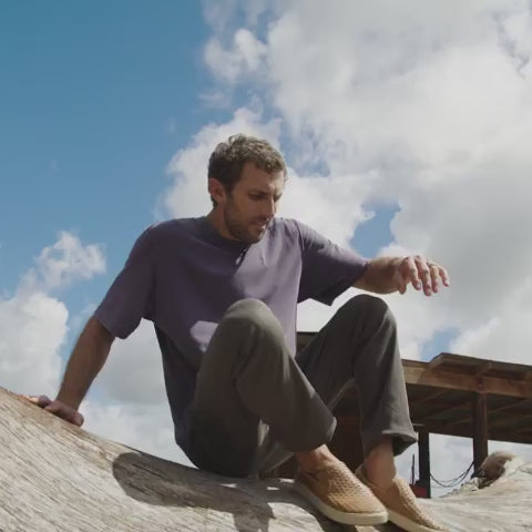 OluKai Lae'ahi Lauhala Slip On (Men) - Fox/Fox Dress-Casual - Slip On - The Heel Shoe Fitters