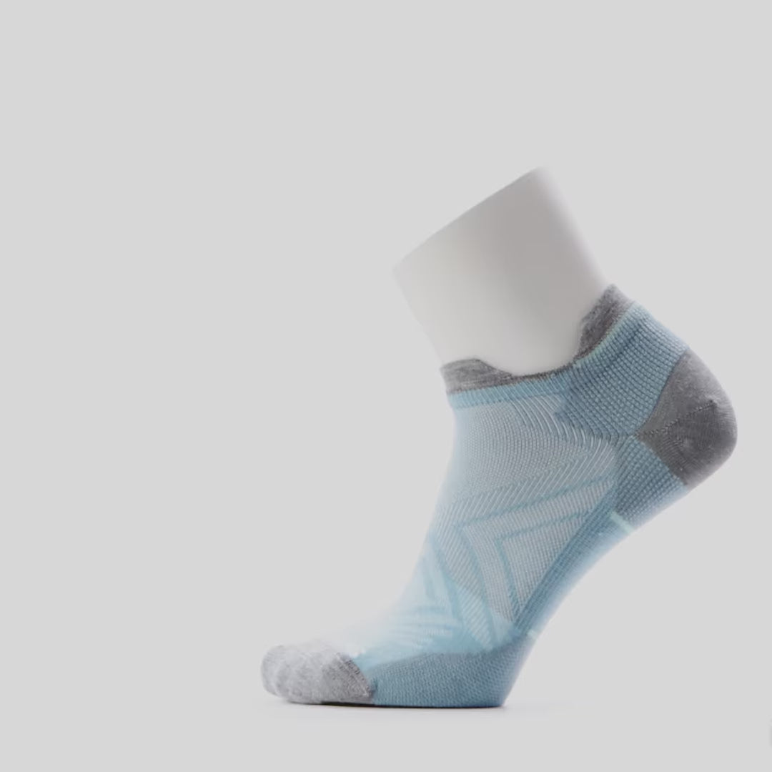 Smartwool Run Zero Cushion Low Ankle Sock (Women) - Serene Blue Accessories - Socks - Performance - The Heel Shoe Fitters
