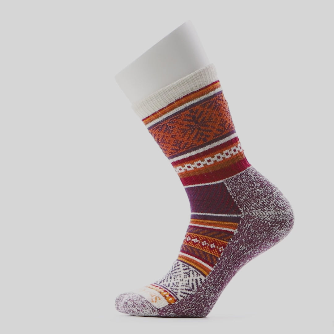 Smartwool Everyday Cozy Fair Isle Sweater Crew Sock (Unisex) - Moonbeam Accessories - Socks - Lifestyle - The Heel Shoe Fitters