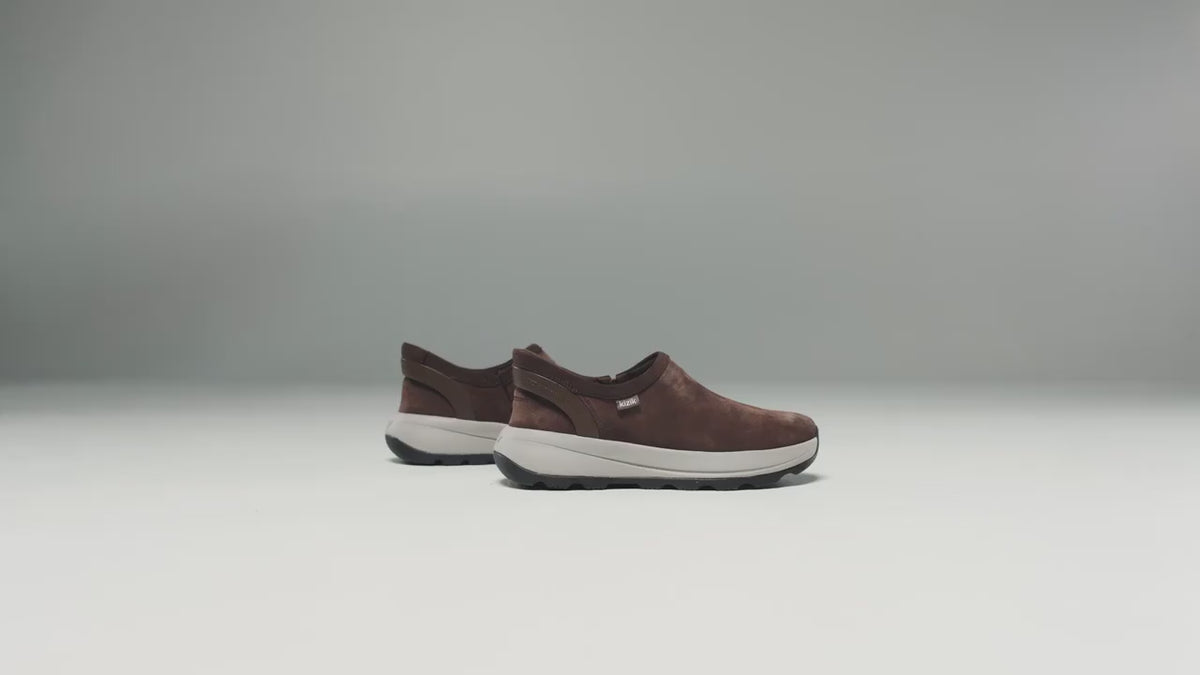 Kizik Juno 2 Moc (Men) - Demitasse/Morning Dove Athletic - Casual - Slip On - The Heel Shoe Fitters