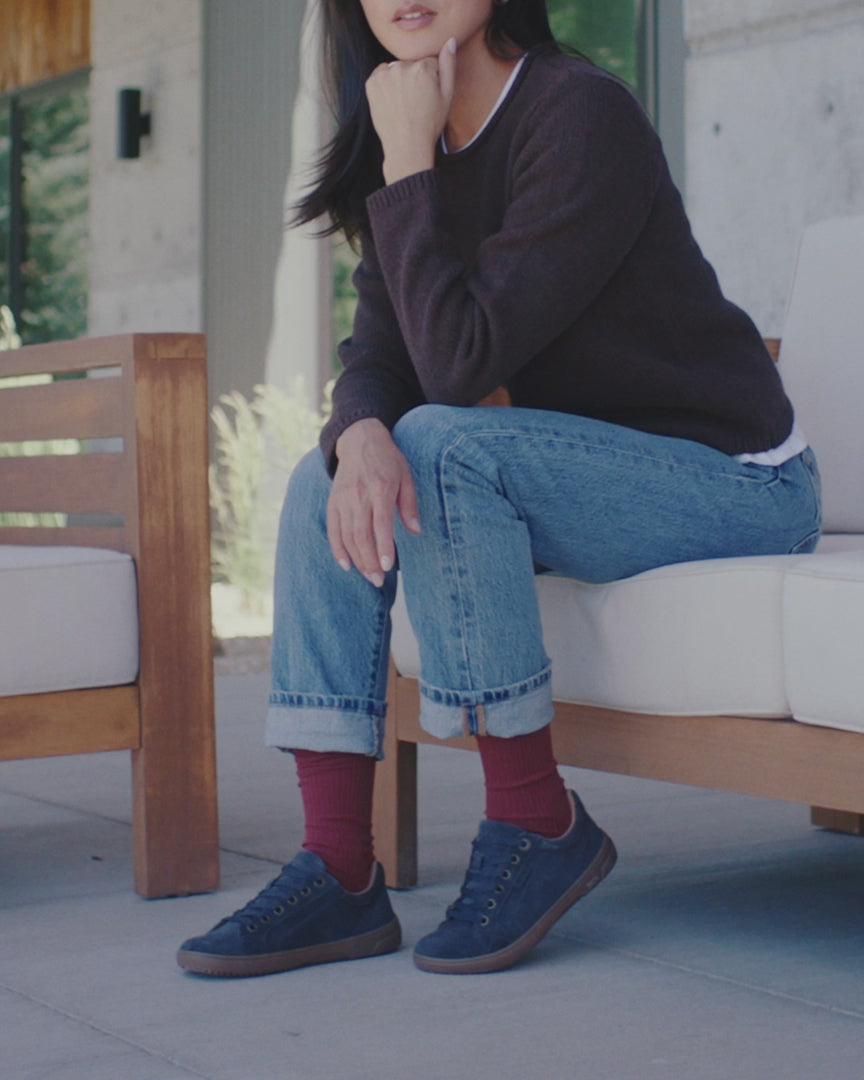 Taos Champ (Women) - Moss Green Suede Athletic - Casual - Lace Up - The Heel Shoe Fitters
