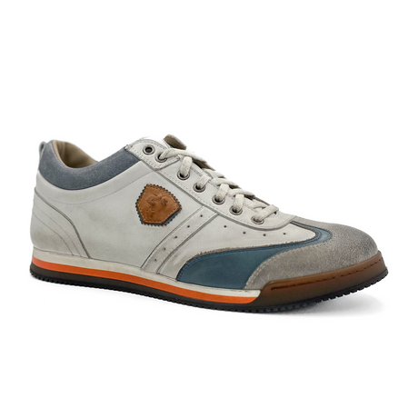 Kamo-Gutsu SCUDO 005 Sneaker (Men) - Bianco Combi Athletic - Casual - Lace Up - The Heel Shoe Fitters