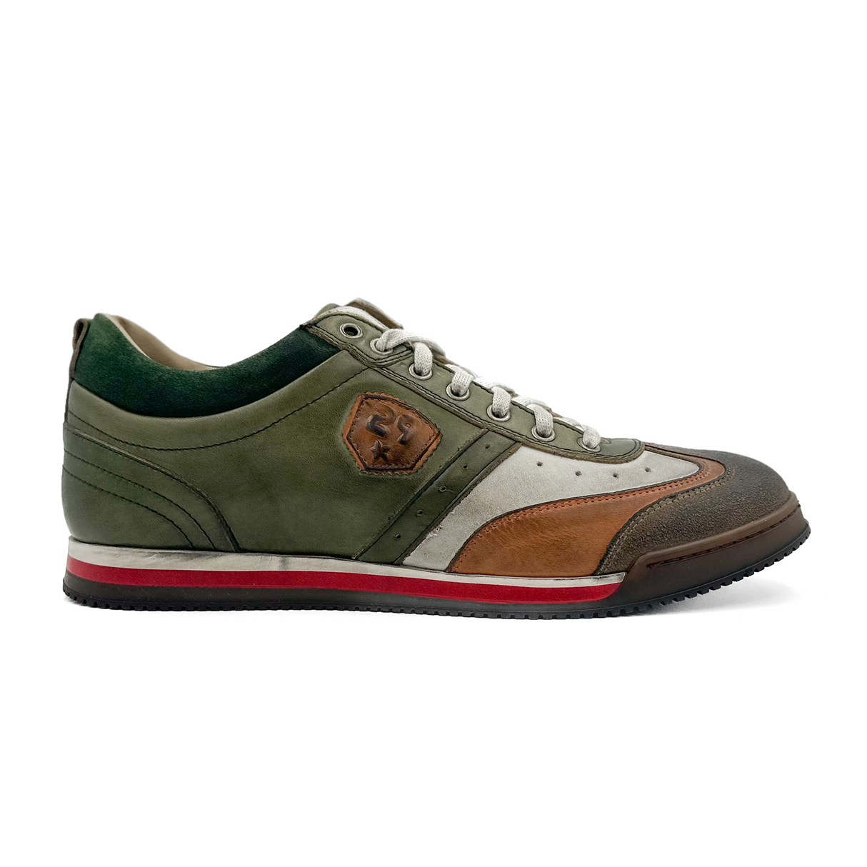 Kamo-Gutsu SCUDO 005 Sneaker (Men) - Kiwi Combi Athletic - Casual - Lace Up - The Heel Shoe Fitters