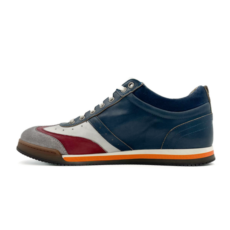 Kamo-Gutsu SCUDO 005 Sneaker (Men) - Navy Combi Athletic - Casual - Lace Up - The Heel Shoe Fitters