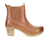 Dansko Shayna Heeled Boot (Women) - Luggage Burnished Calf Boots - Casual - Mid - The Heel Shoe Fitters