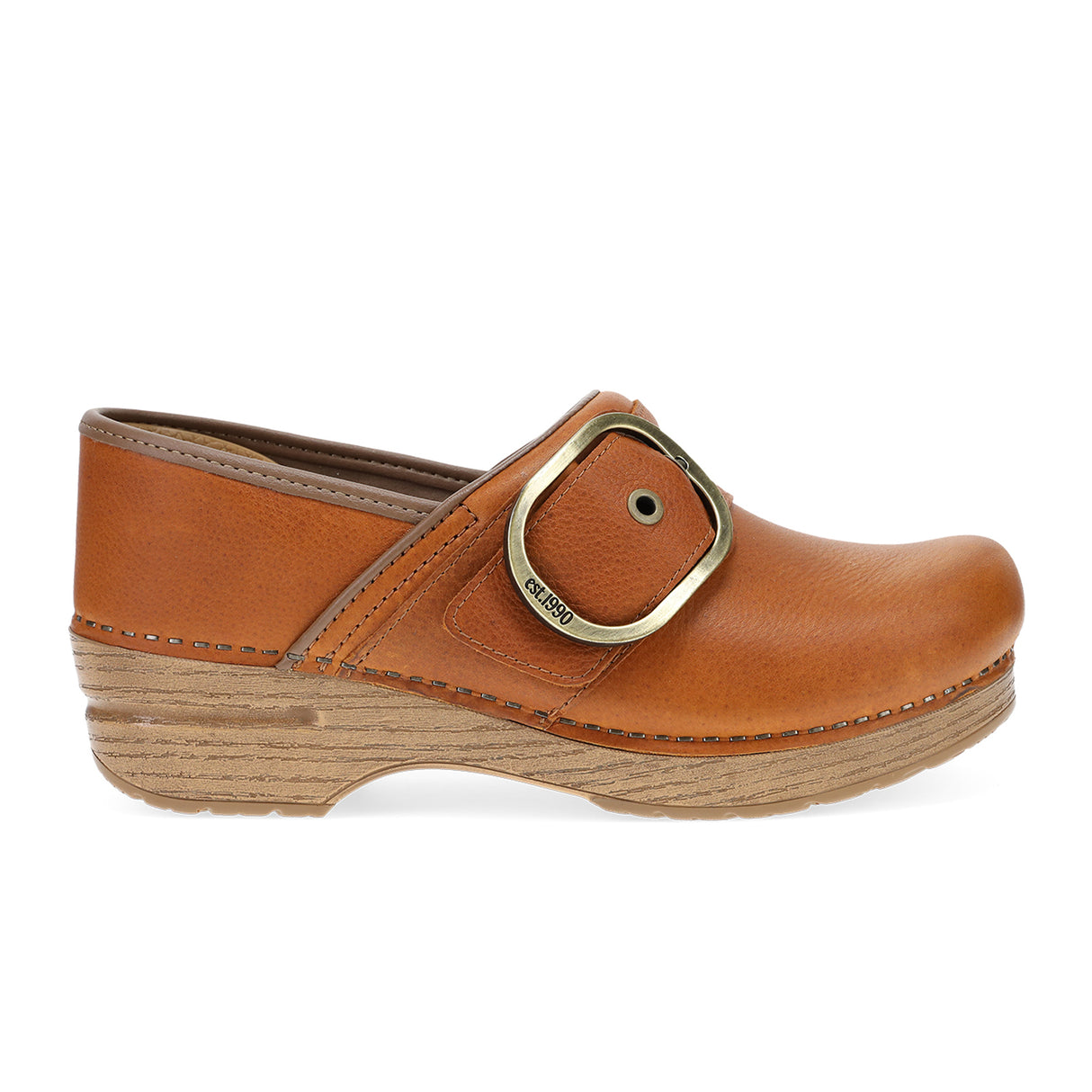 Dansko Pearson Clog (Women) - Tan Tumbled Dress-Casual - Clogs & Mules - The Heel Shoe Fitters