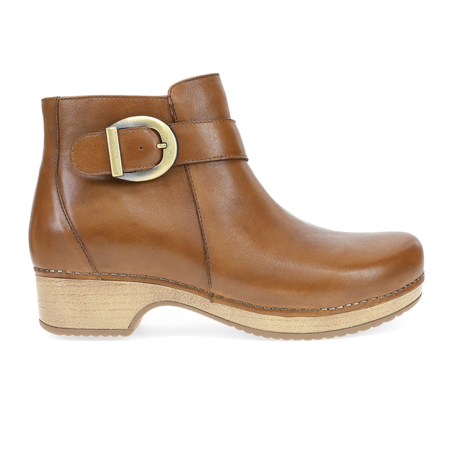 Dansko Brennan Ankle Boot (Women) - Tan Calf Boots - Casual - Low - The Heel Shoe Fitters