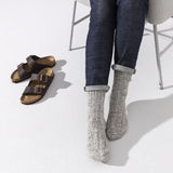 Birkenstock Cotton Twist Crew Sock (Men) - Light Gray Accessories - Socks - Lifestyle - The Heel Shoe Fitters