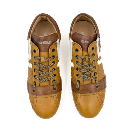 Kamo-Gutsu TIFO 030 Low Sneaker (Men) - Giallo Combi Dress-Casual - Sneakers - The Heel Shoe Fitters