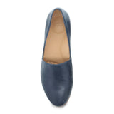 Dansko Larisa Slip On Loafer (Women) - Navy Milled Dress-Casual - Flats - The Heel Shoe Fitters