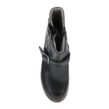 Dansko Delphine Mid Boot (Women) - Black Waterproof Burnished Boots - Casual - Mid - The Heel Shoe Fitters