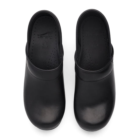 Dansko Professional Clog (Unisex) - Black Cabrio Leather Dress-Casual - Clogs & Mules - The Heel Shoe Fitters